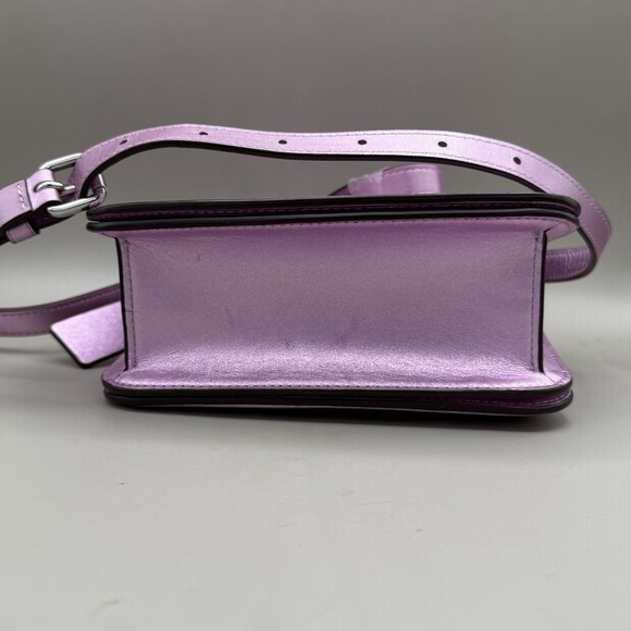 Coach Women's Morgan Square Sequin Crossbody Lilac Bag - Picture 2 of 8